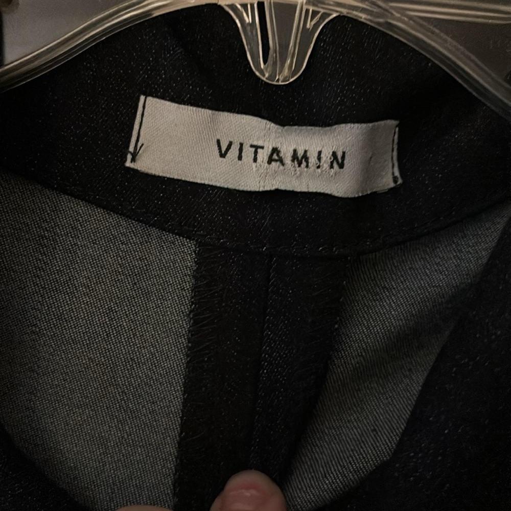 Boutique Vitamin Denim Peplum Jacket - Picture 2 of 5